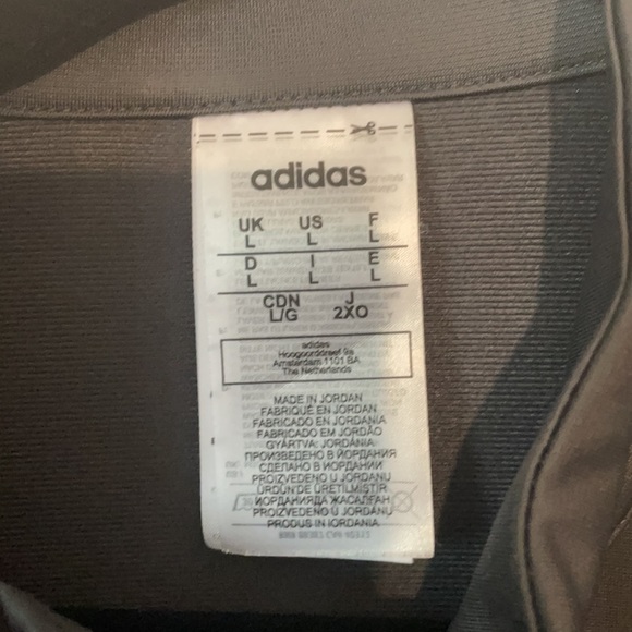 Addidas full zip Track Jacket size L - Picture 2 of 5
